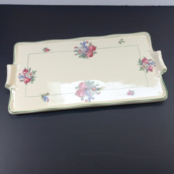 Holland Cheese Plate Platter Bone China Transferware South Holland Vintage 40s - Picture 1 of 13